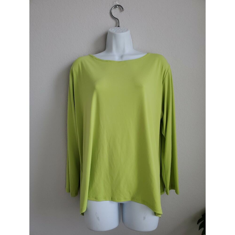 Spirithouse EDW Green Top Size L Polyester‎ Blend Long Sleeve Round Neck